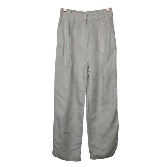 H&M Wide-Leg Linen Blend Pants - Picture 1 of 9